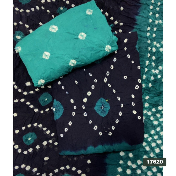 Pure Bandhej Cambric Cotton Suit Set
