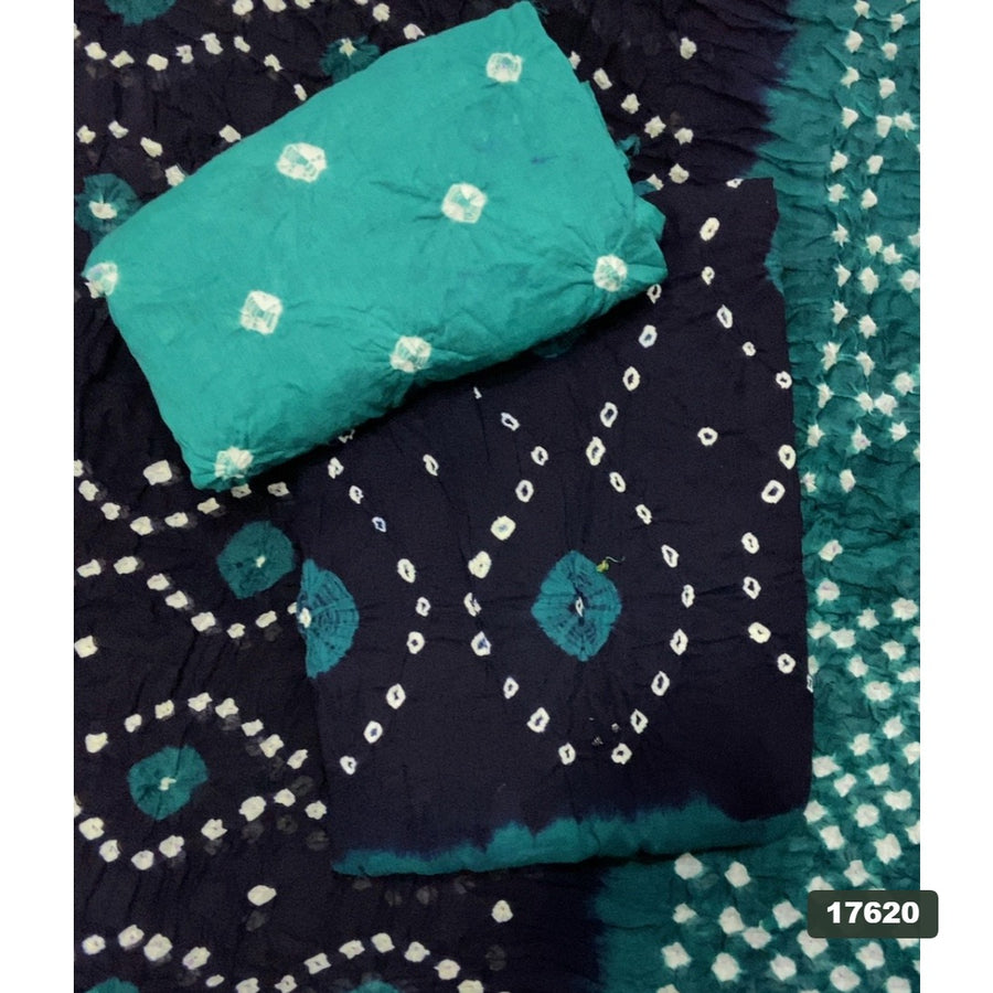 Pure Bandhej Cambric Cotton Suit Set