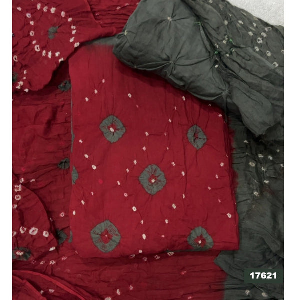 Pure Bandhej Cambric Cotton Suit Set