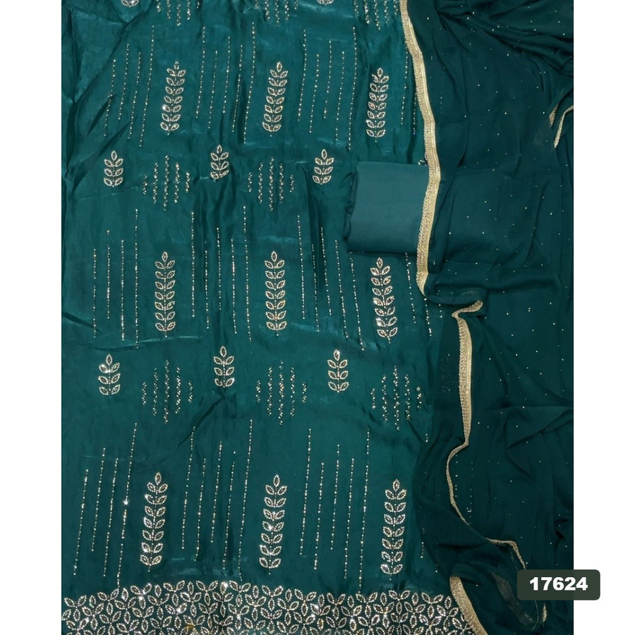 Silk Embroidery Suit Set