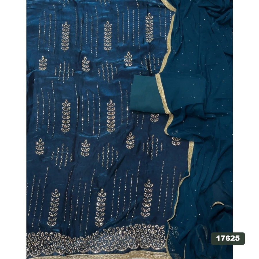Silk Embroidery Suit Set