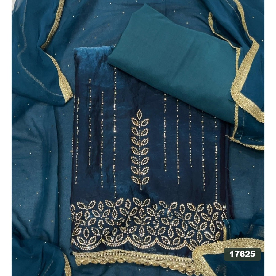 Silk Embroidery Suit Set