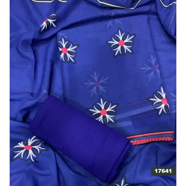 Gorgette Silk Embroidery Suit Set