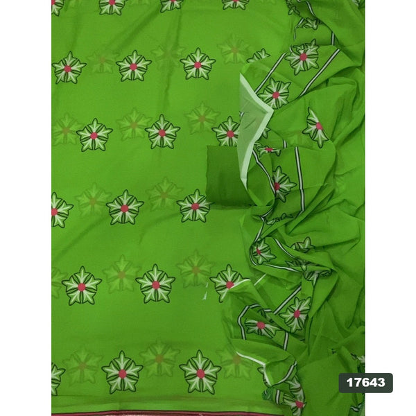 Gorgette Silk Embroidery Suit Set