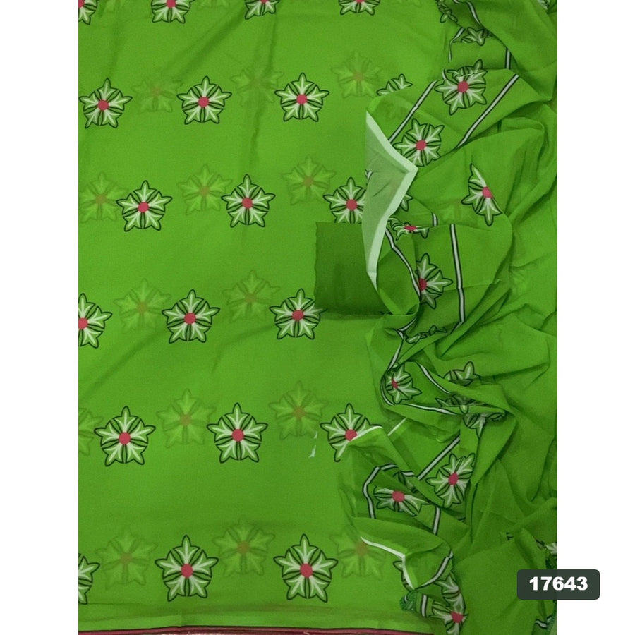 Gorgette Silk Embroidery Suit Set