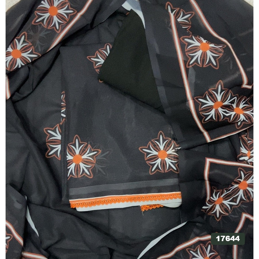 Gorgette Silk Embroidery Suit Set