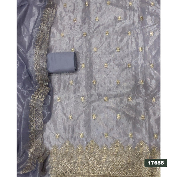 Silk Embroidery Suit Set