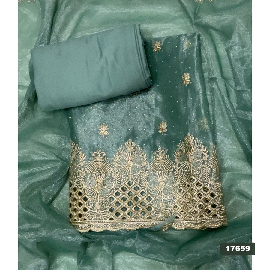 Silk Embroidery Suit Set