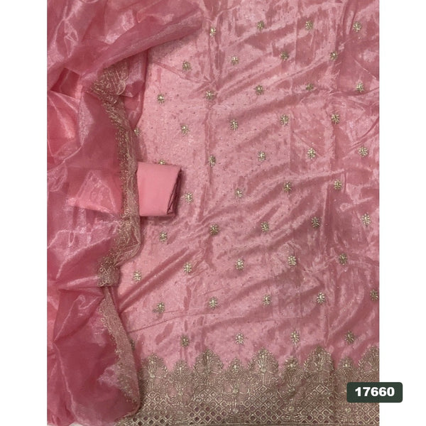 Silk Embroidery Suit Set