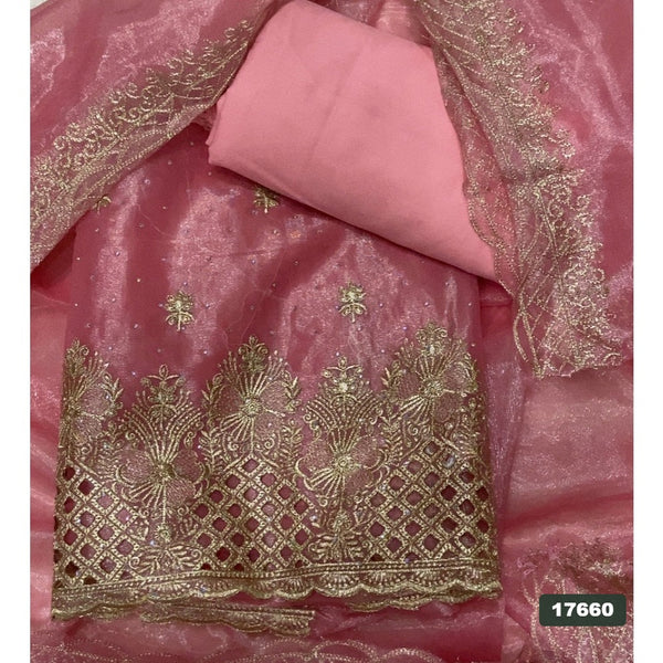 Silk Embroidery Suit Set
