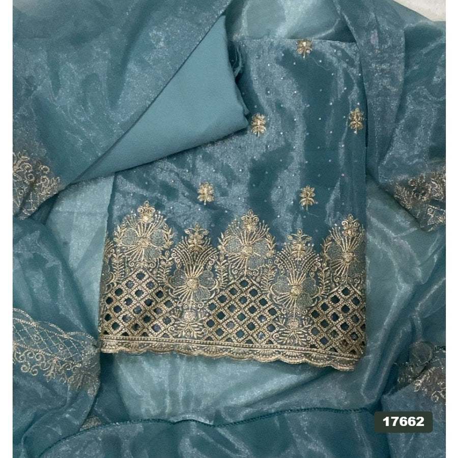 Silk Embroidery Suit Set