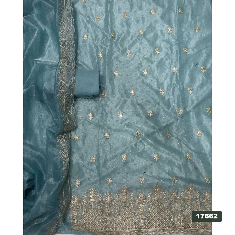 Silk Embroidery Suit Set