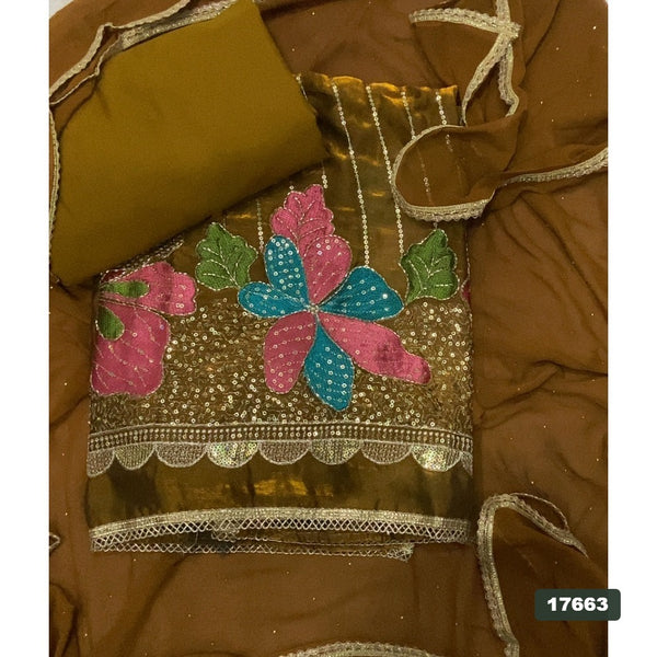 Silk Embroidery Suit Set