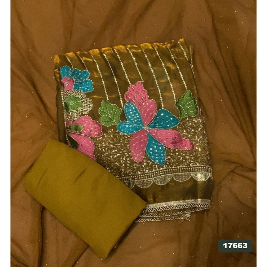Silk Embroidery Suit Set