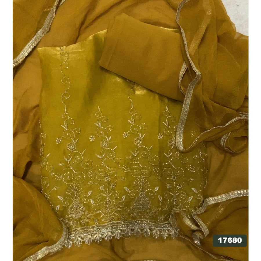 Silk Embroidery Suit Set