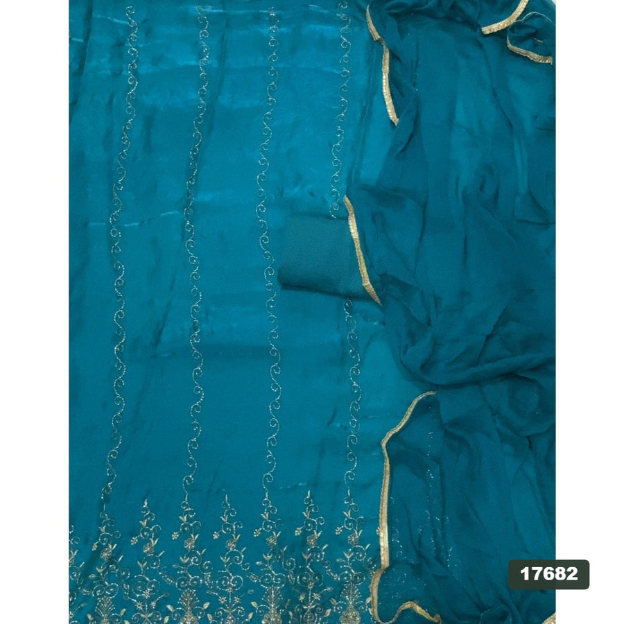 Silk Embroidery Suit Set