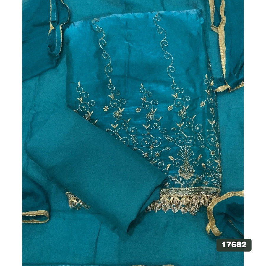 Silk Embroidery Suit Set