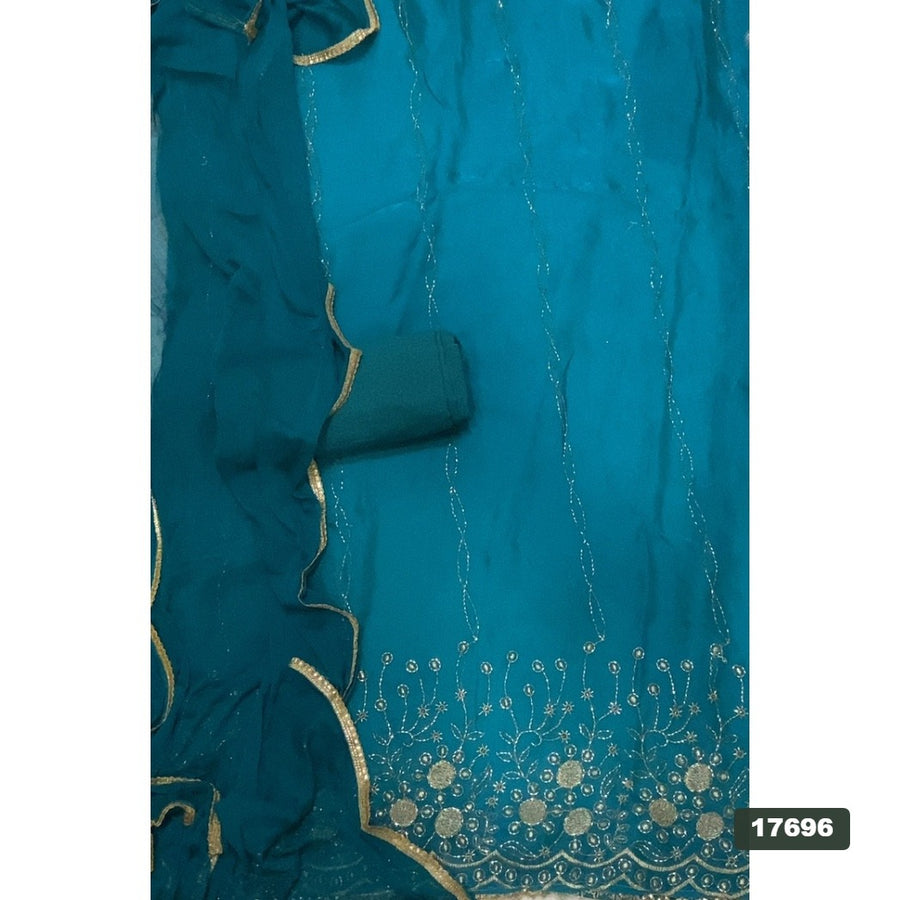 Silk Embroidery Suit Set