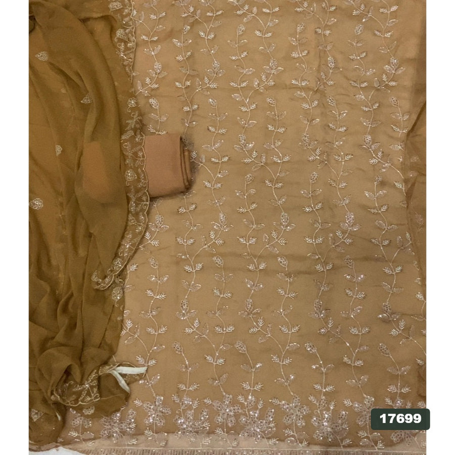 Shimmer Silk Embroidery Suit Set