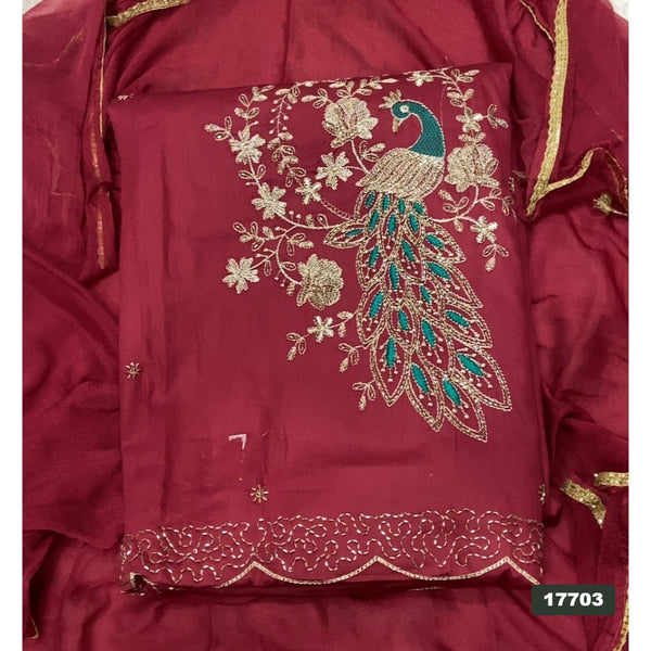 Jaam Silk Embroidery Suit Set