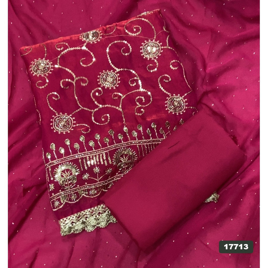 Silk Embroidery Suit Set
