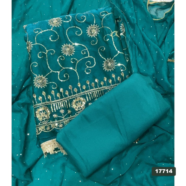 Silk Embroidery Suit Set