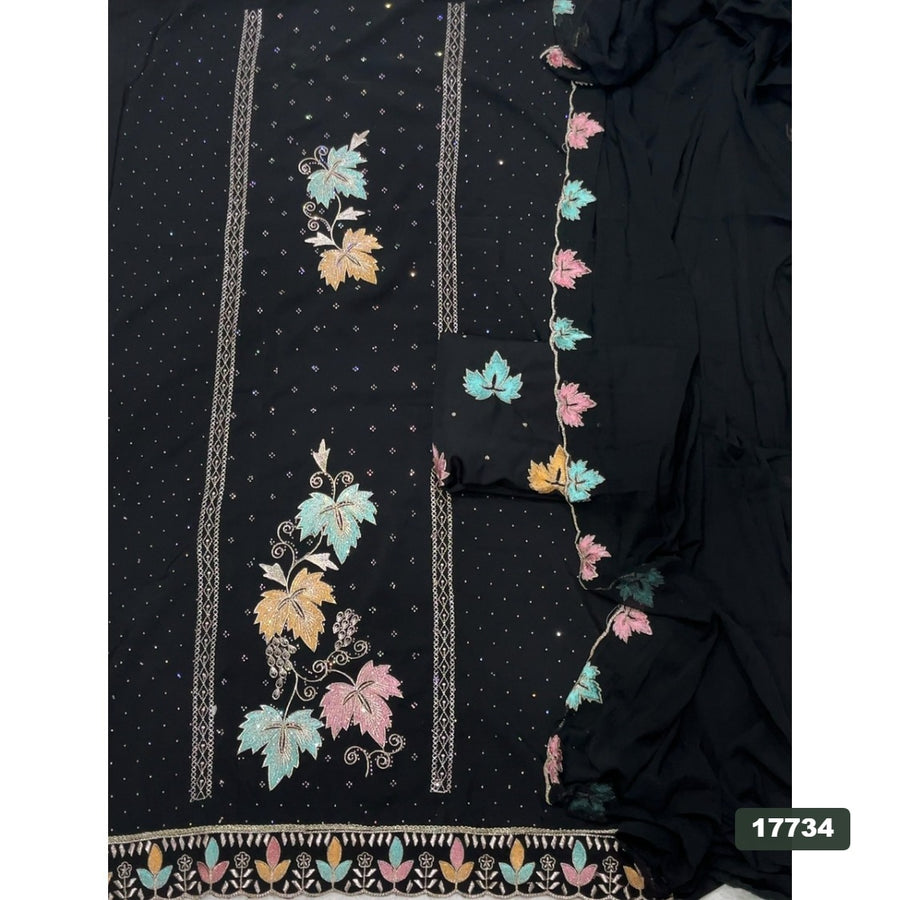 Silk Embroidery Suit Set
