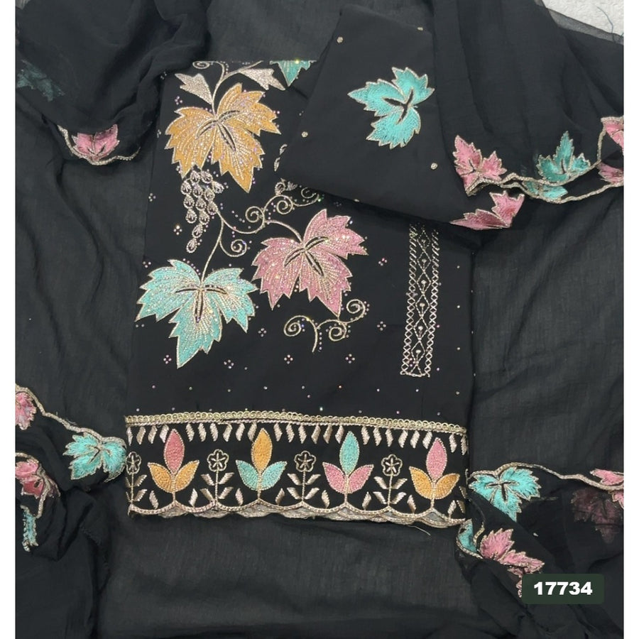 Silk Embroidery Suit Set