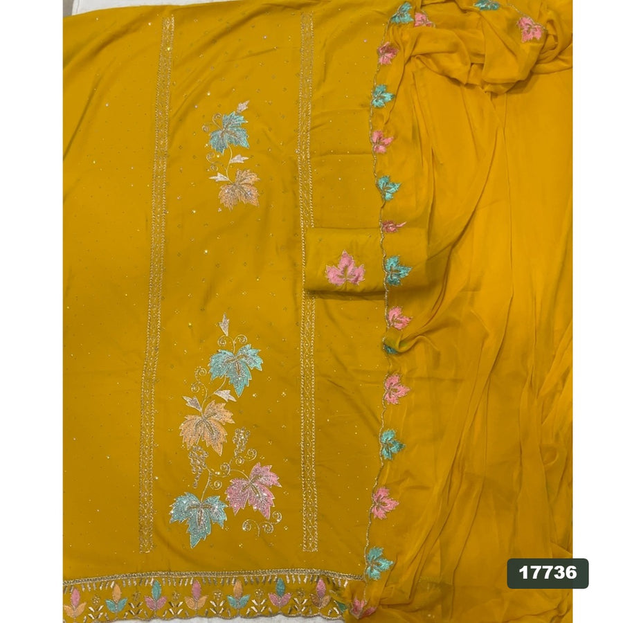 Silk Embroidery Suit Set