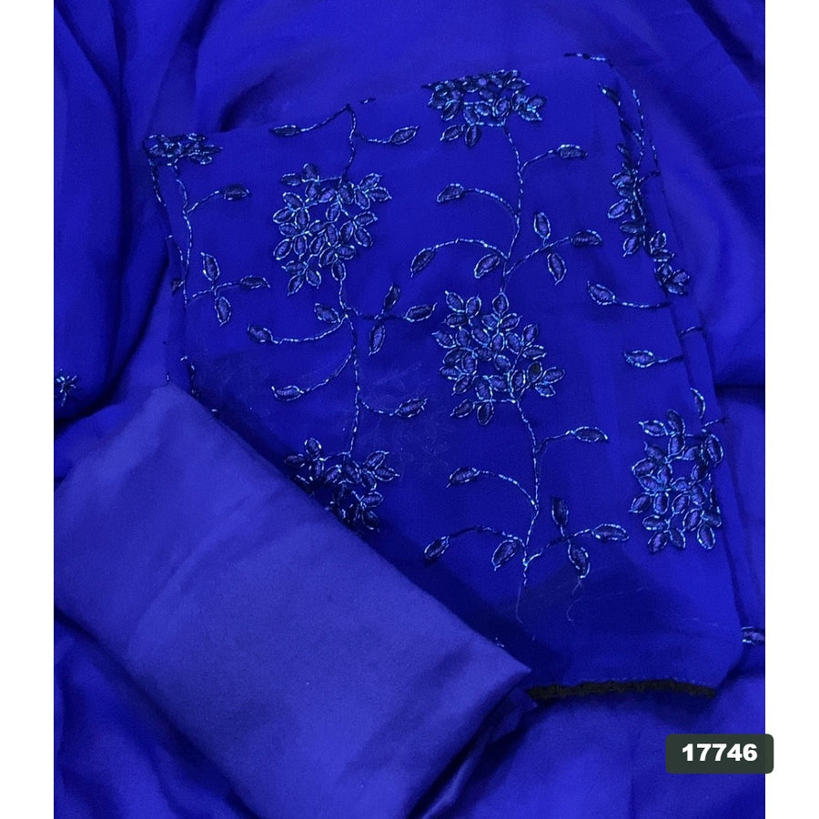 Gorgette Silk Embroidery Suit Set