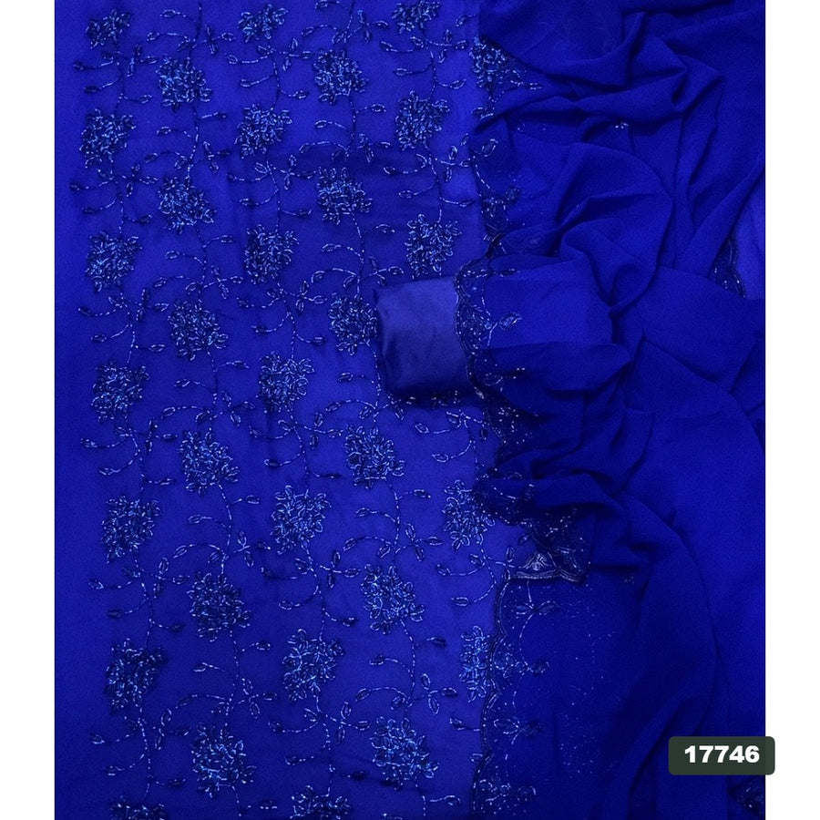 Gorgette Silk Embroidery Suit Set