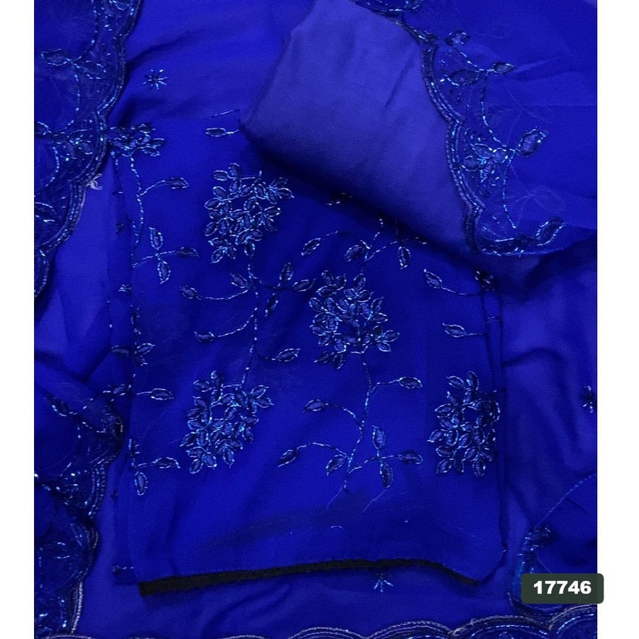 Gorgette Silk Embroidery Suit Set