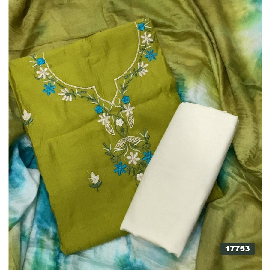Muslin Silk Embroidery Suit Set