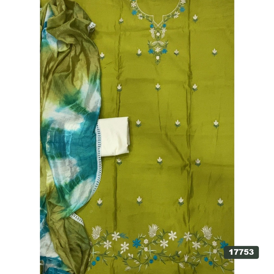 Muslin Silk Embroidery Suit Set