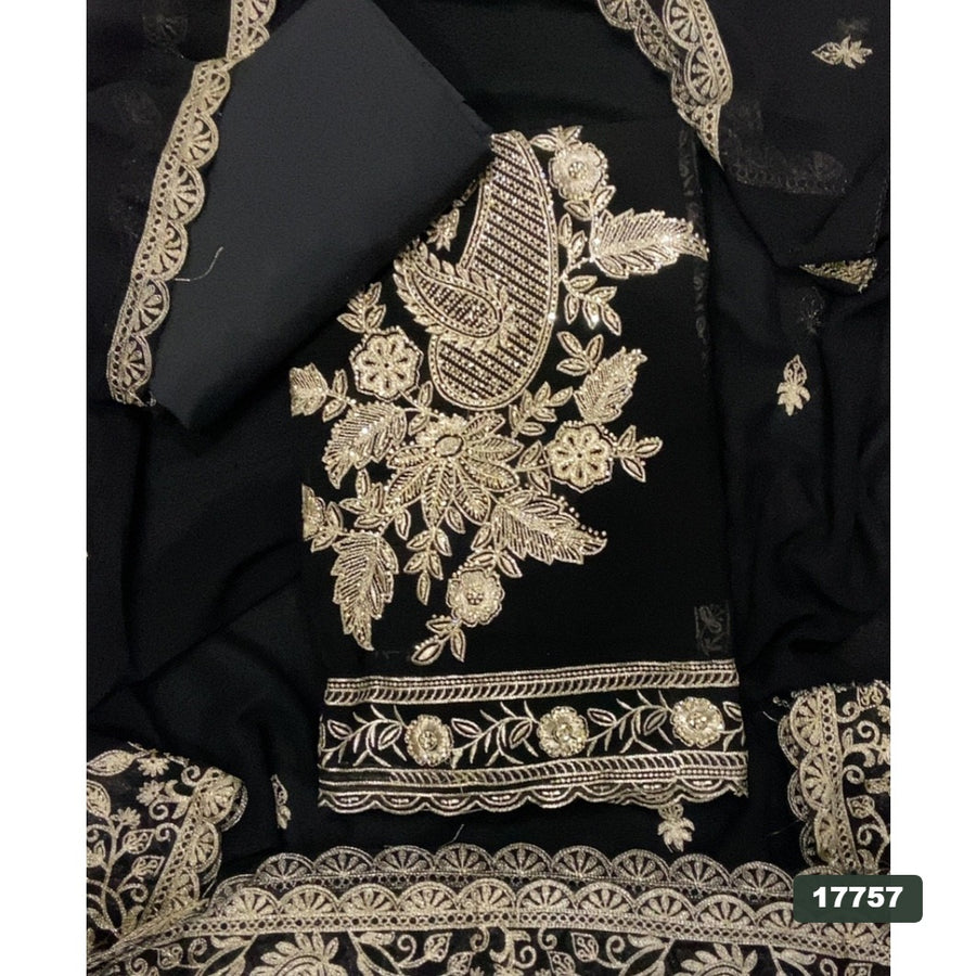 Gorgette Silk Embroidery Suit Set