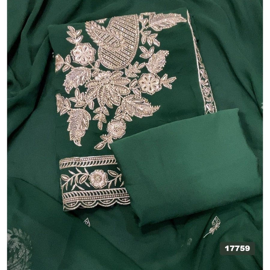 Gorgette Silk Embroidery Suit Set