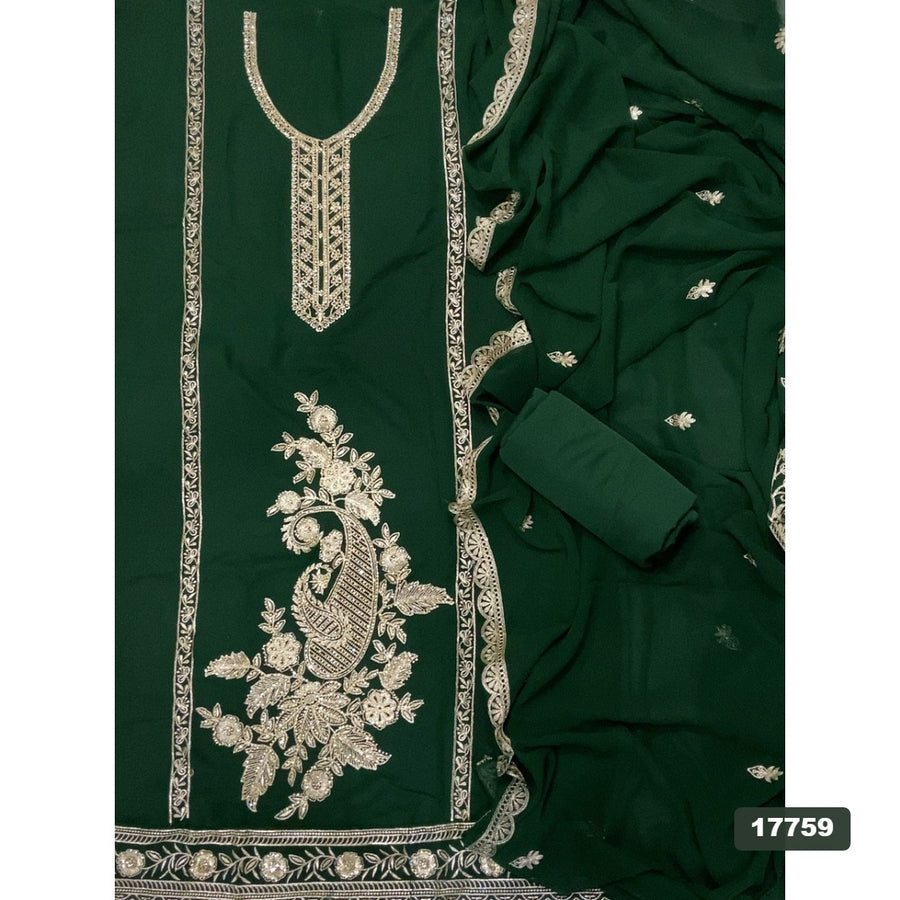 Gorgette Silk Embroidery Suit Set