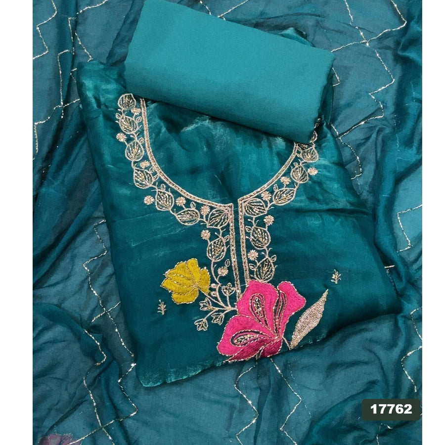 Silk Embroidery Suit Set