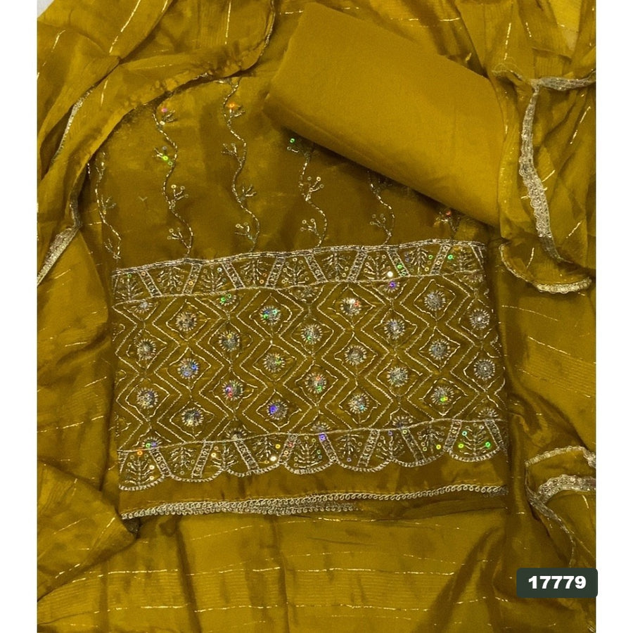 Silk Embroidery Suit Set