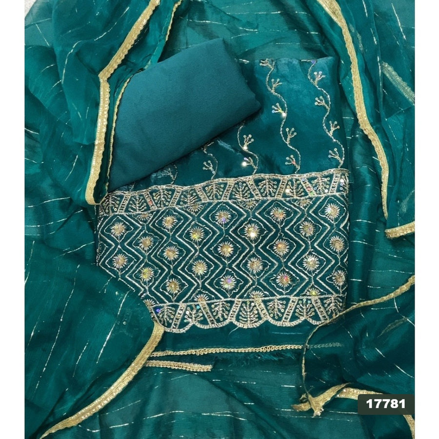 Silk Embroidery Suit Set