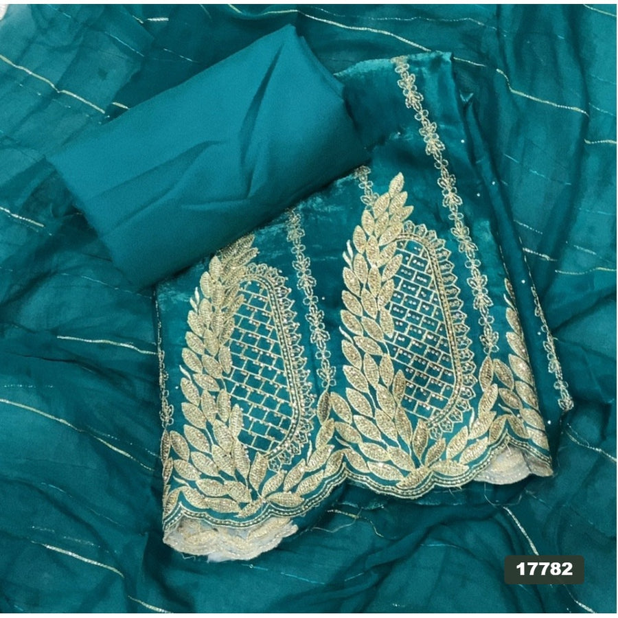 Silk Embroidery Suit Set