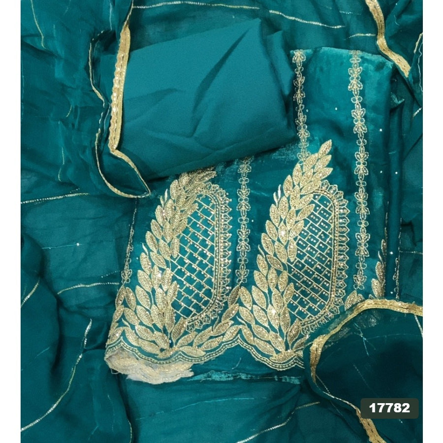 Silk Embroidery Suit Set