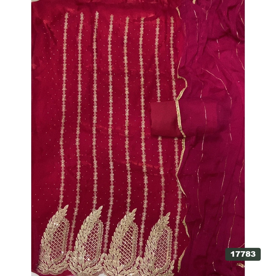 Silk Embroidery Suit Set
