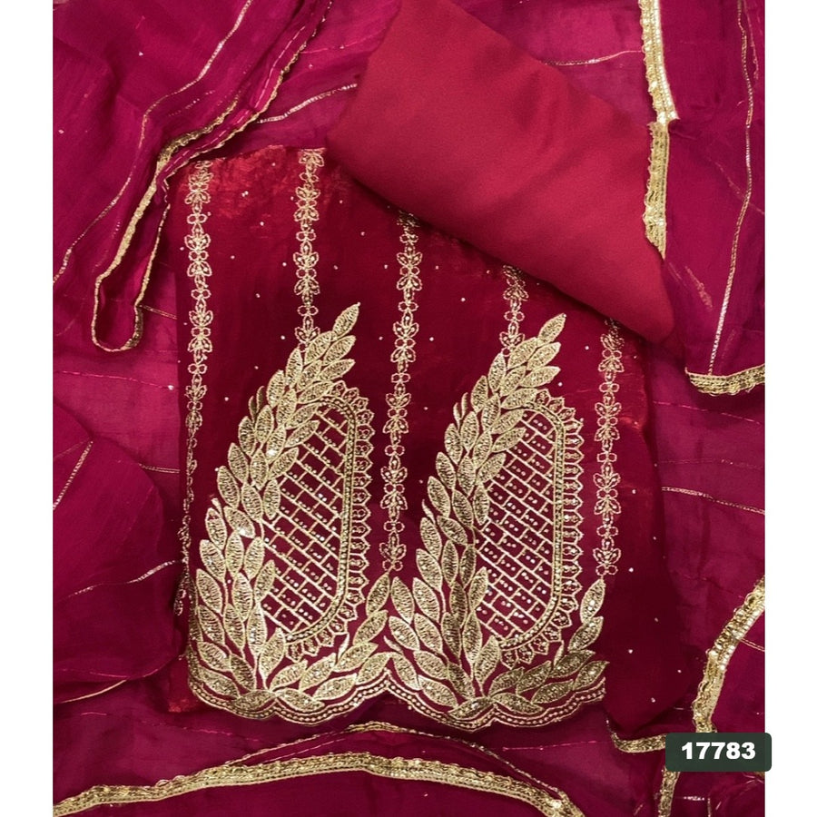 Silk Embroidery Suit Set
