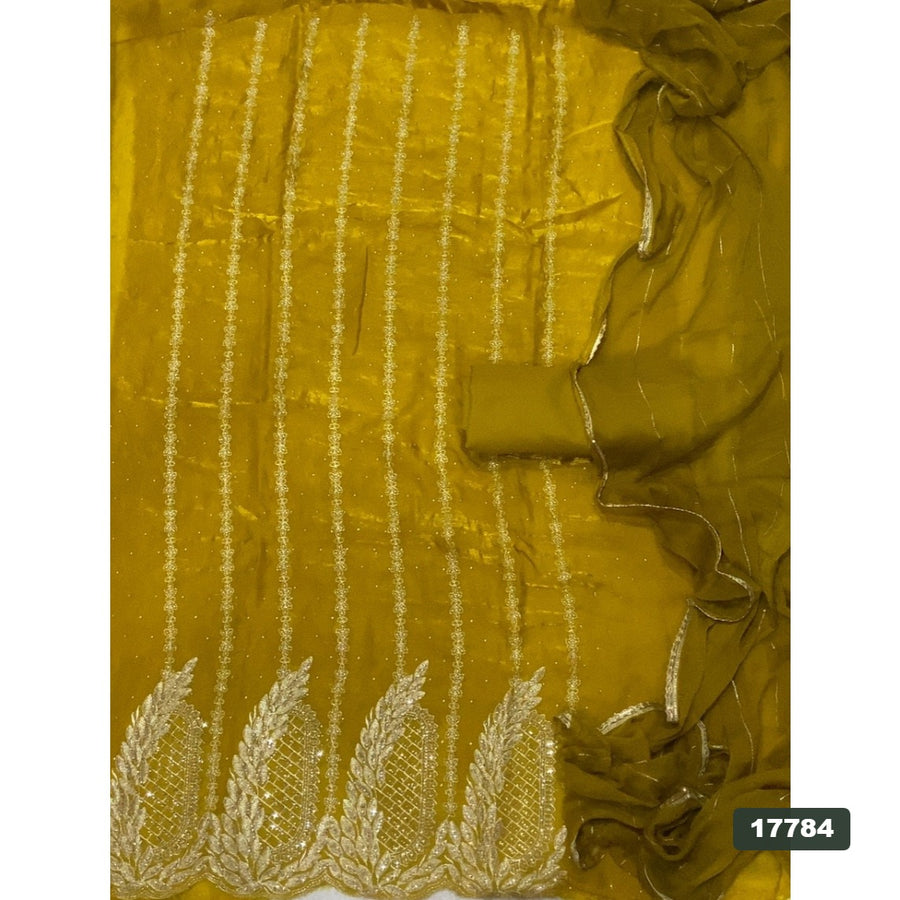 Silk Embroidery Suit Set