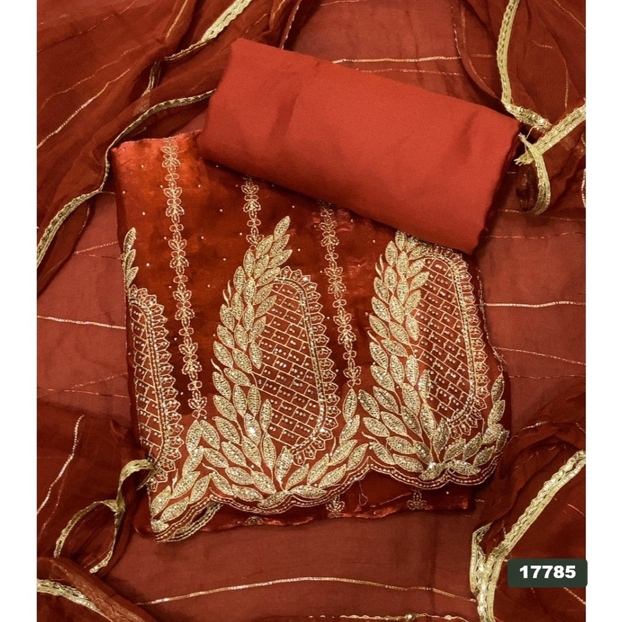 Silk Embroidery Suit Set