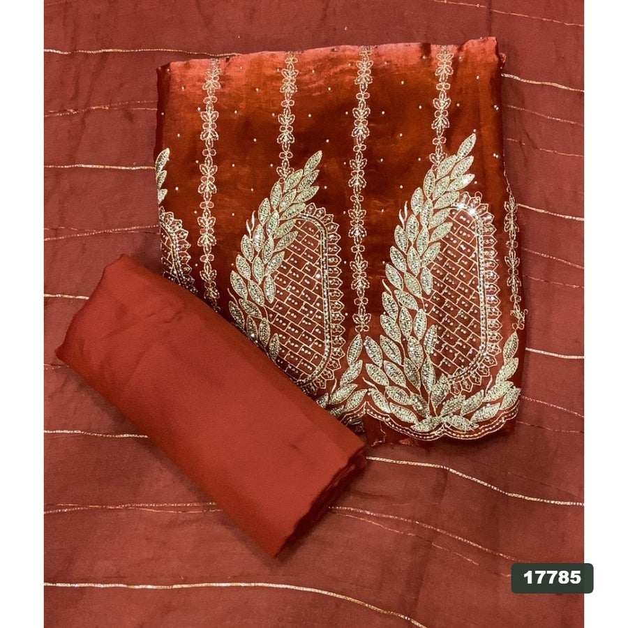 Silk Embroidery Suit Set