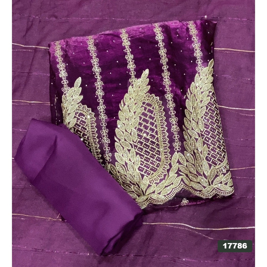 Silk Embroidery Suit Set