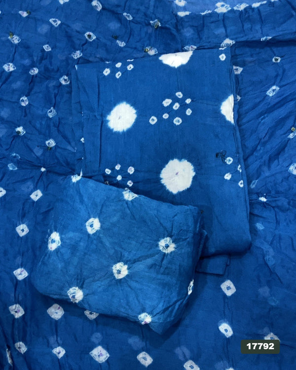 Pure Bandhej Cambric Cotton Suit Set