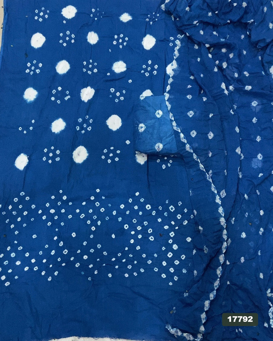 Pure Bandhej Cambric Cotton Suit Set